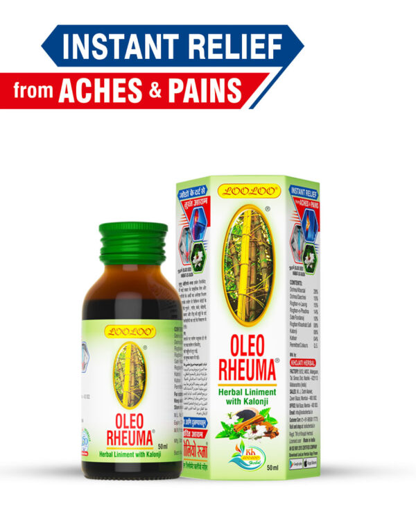 LooLoo Oleo Rheuma Herbal Liniment with Kalonji 50ml