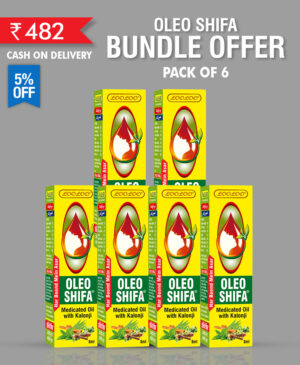 LooLoo Oleo Shifa Medicated Oil with Kalonji Pack of 6