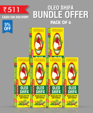 LooLoo Oleo Shifa Medicated Oil with Kalonji Pack of 6