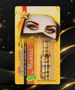 KHOJATI MUMTAZ DELUX KOHL WITH ALMOND OIL (GOLDEN BOTTLE) 0.50gms