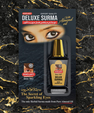 KHOJATI DELUX SURMA WITH ALMOND OIL (BLACK BOTTLE) 0.50gms